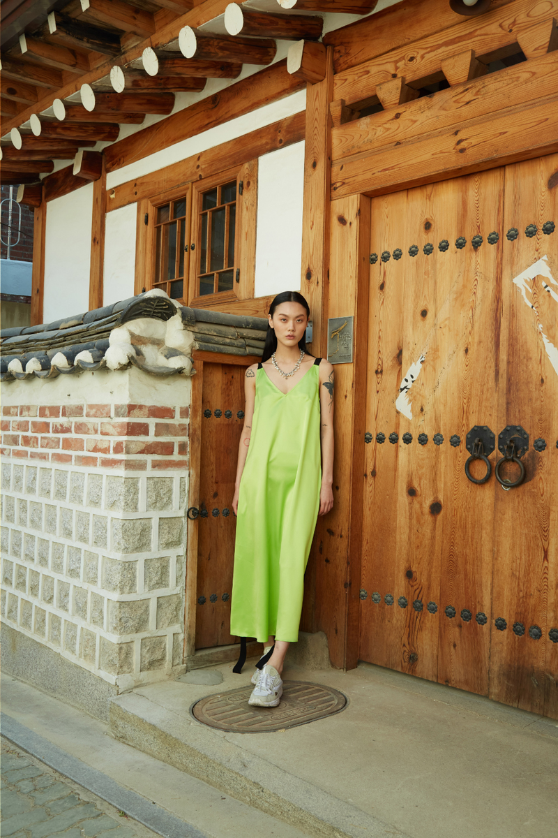 Ribbon Long Dress