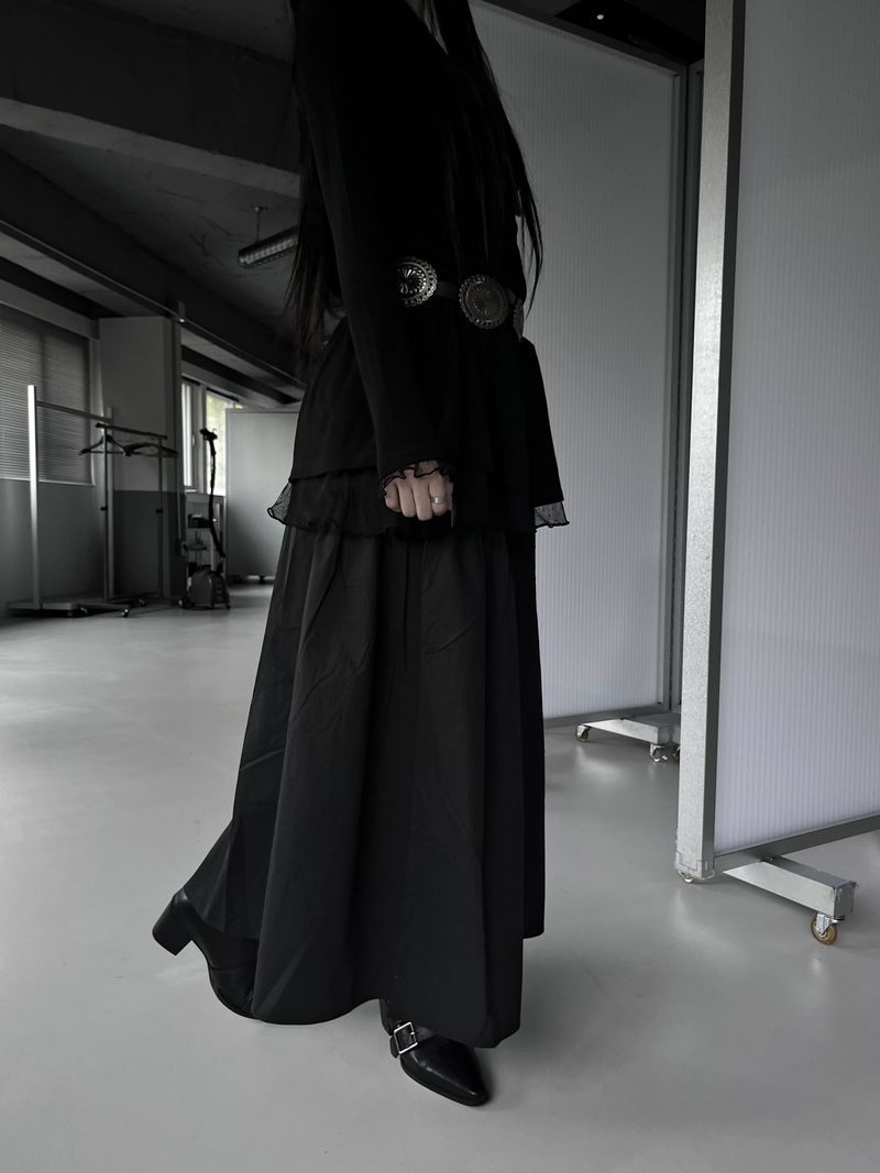 URBAN UNIQUE（アーバンユニーク）の「gather balloon long skirt (3color)（Skirts）」