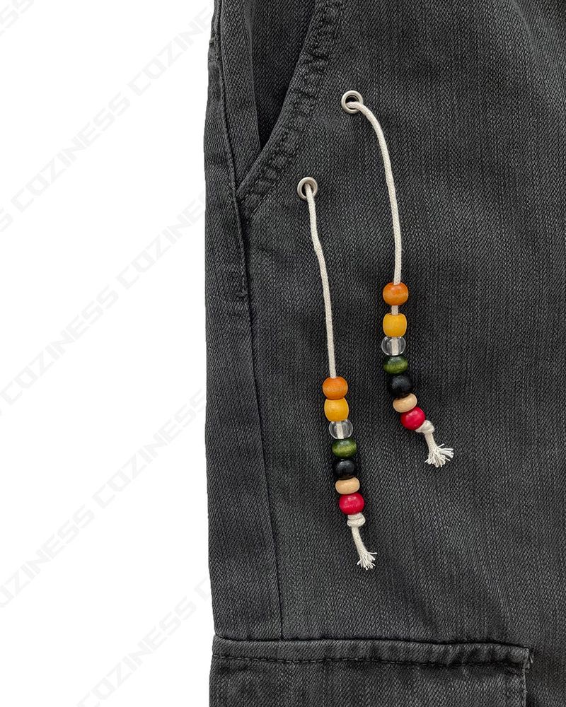 CL Ditto beads Washing cargo pants (3 colors)