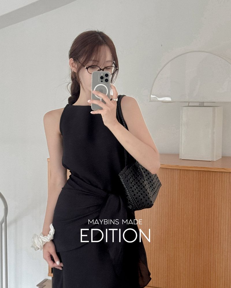 Sage layered dress