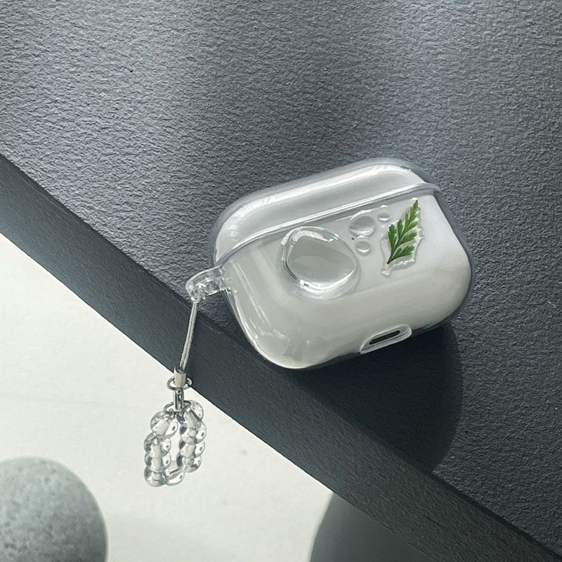 [made]Leaf&water drop resin airpod case
