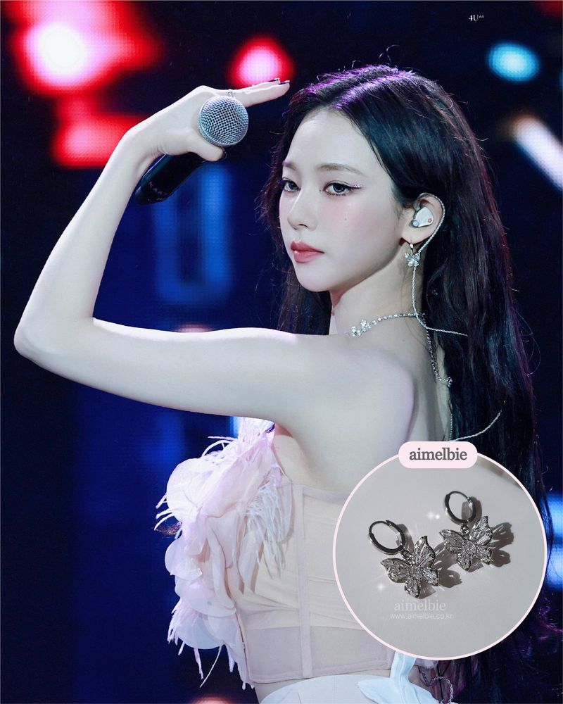 [Aespa Karina Piercing] Butterfly Fairy Huggies Piercing