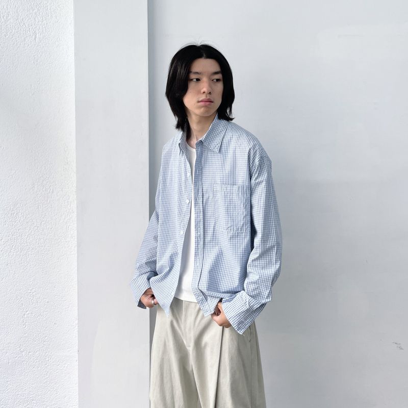 Cropped Check Shirt
