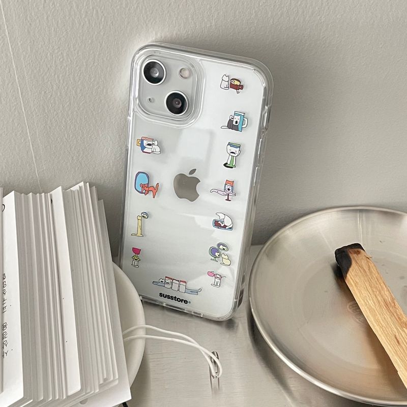Color Deformed Cats phone case