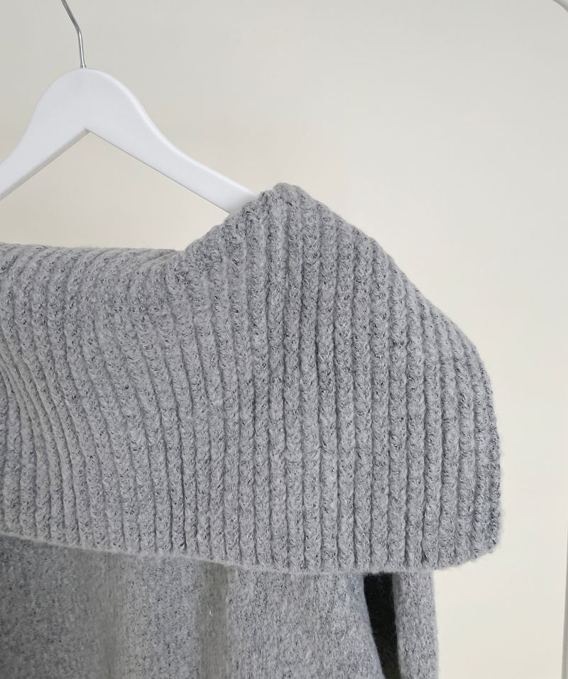 Square Sailor Collar Two-Way Knit Cardigan