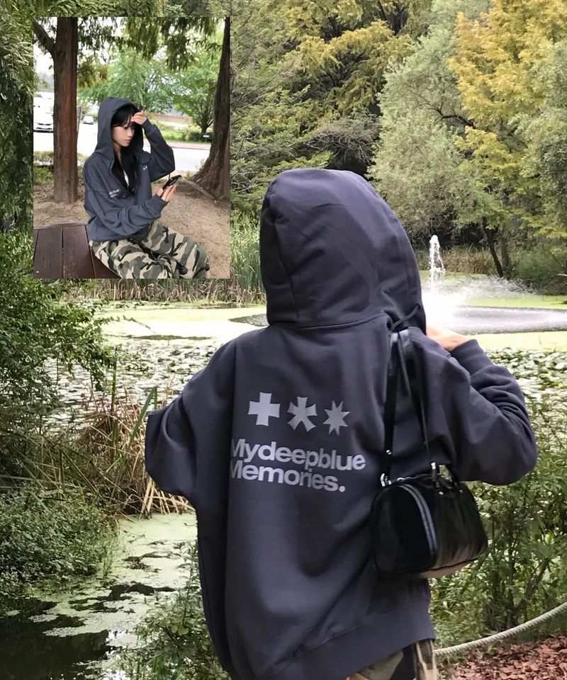 (zp) MM SYMBOL LOGO 2WAY ZIP-UP (CHARCOAL)