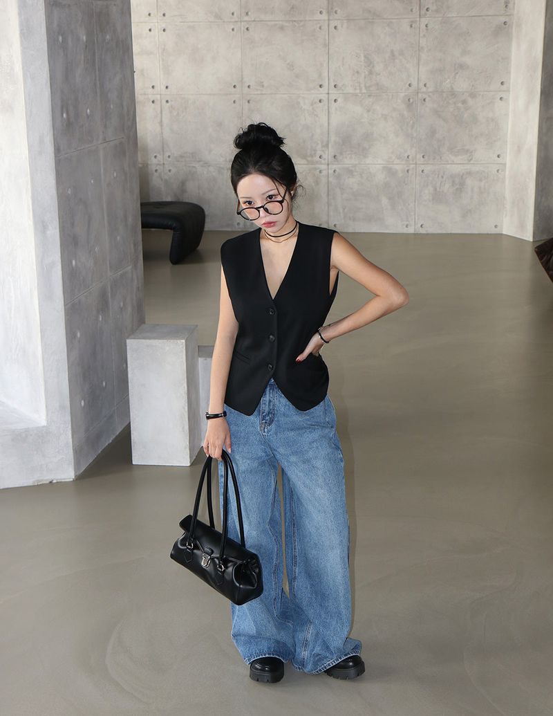 Celeb Long Wide Jeans