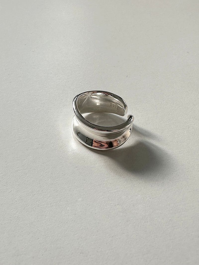 [925silver] Heavy malt ring