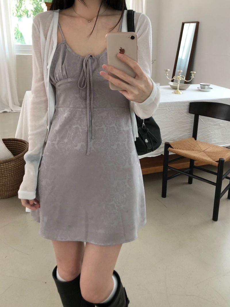 Soy V-neck see-through cardigan (4 colors)