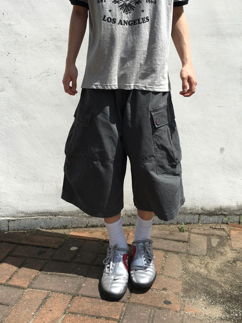 Niff Washed Wide Bermuda Pants 3C