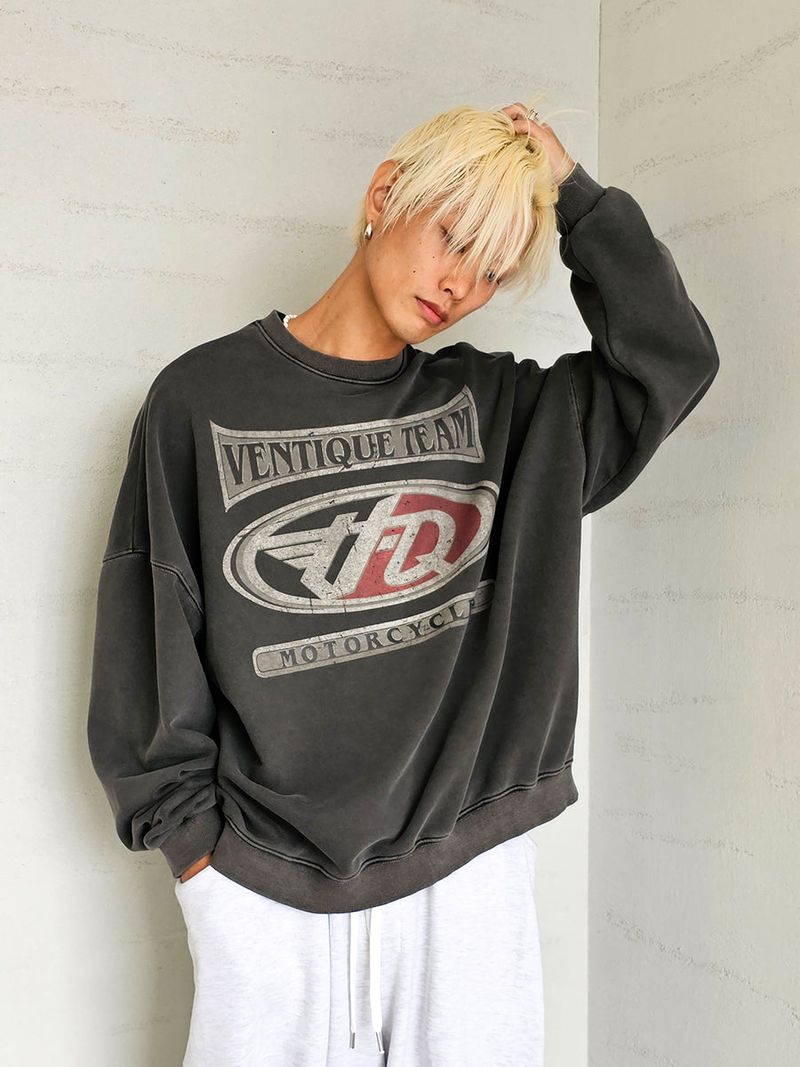 VENTIQUE（ベンティーク）の「VENTIQUE Pigment Cycle hoodie 3colors（Tops）」