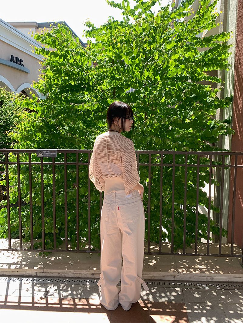 LEG BIJO COTTON WIDE PANTS (2C)