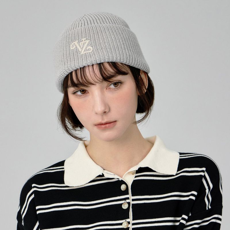 Leaf VZ Logo Washed Beanie / Gray