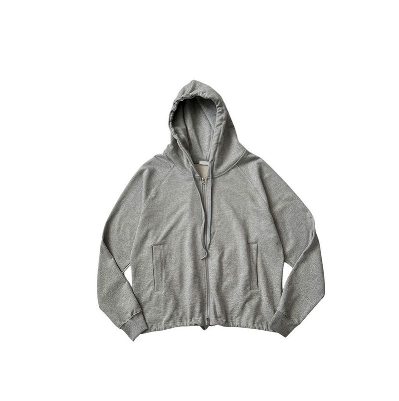 ASCLO Heavy Crop Hood Zip Up (3color)