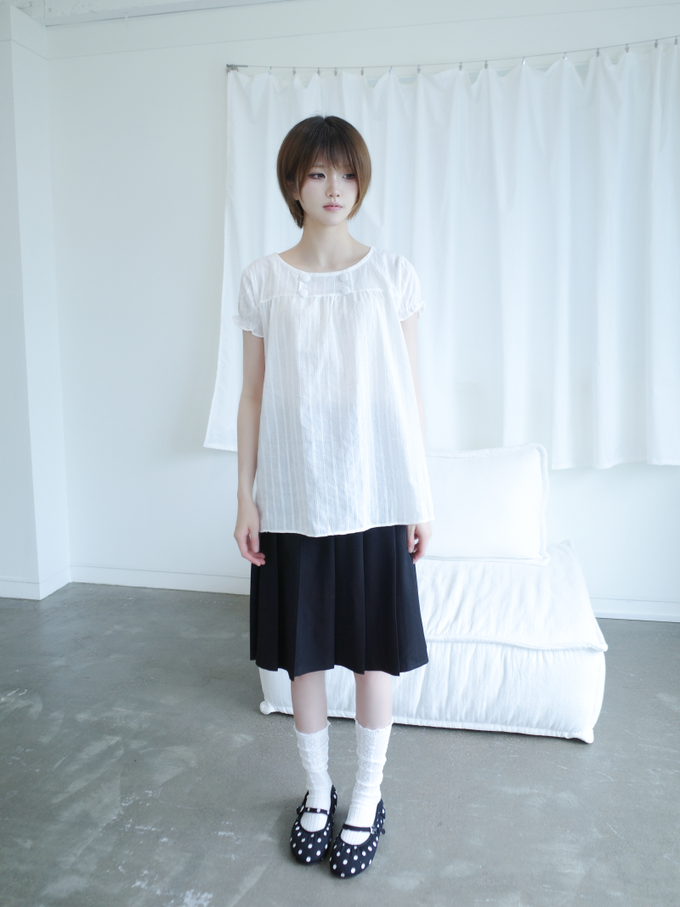 myorang（ミョラン）の「ユニオンプリーツミディスカート（2color）（Skirts）」