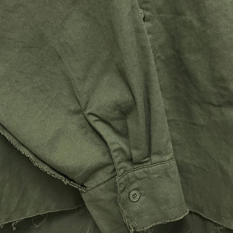 grunge plain shirt_khaki
