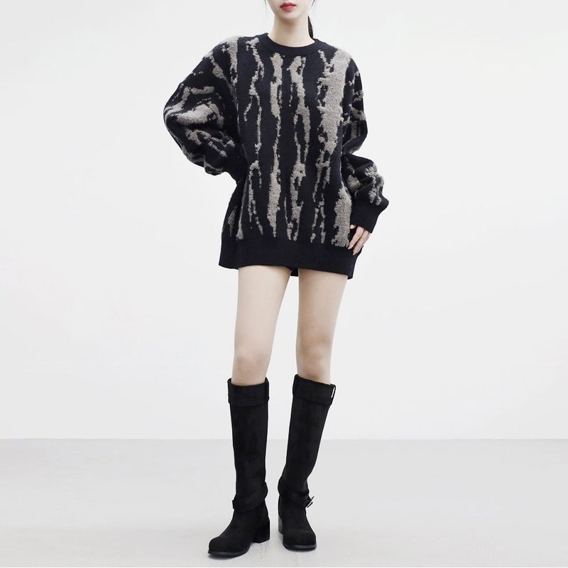 Demin Belt Suede Boots