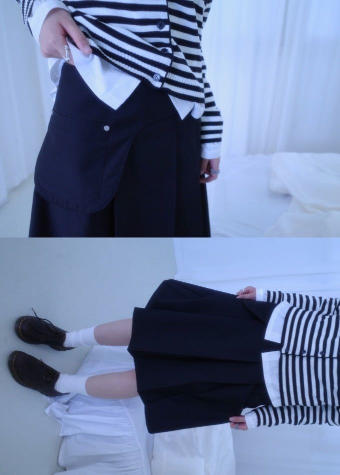 myorang(ミョラン)の「Pocket midi pleats skirt(Skirts)」