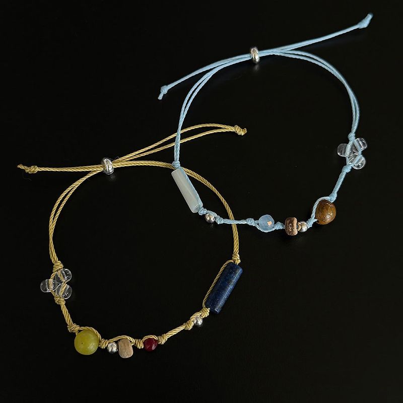 MOSXE（モスクス）の「[925silver] カラー スレッド ブレスレット(2color)（アクセサリー）」