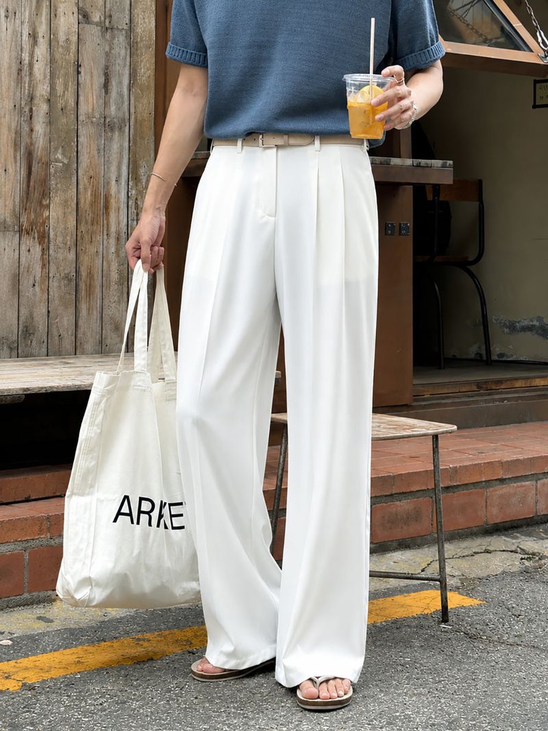 lemenne（ルメンヌ）の「LMN オールデイピンタックビゾワイドスラックス (4 colors)（パンツ）」