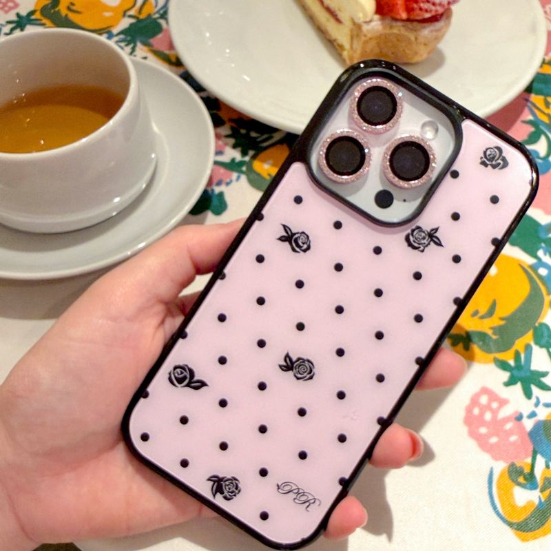 [MADE] Rose . dot Glass Bumper I-case
