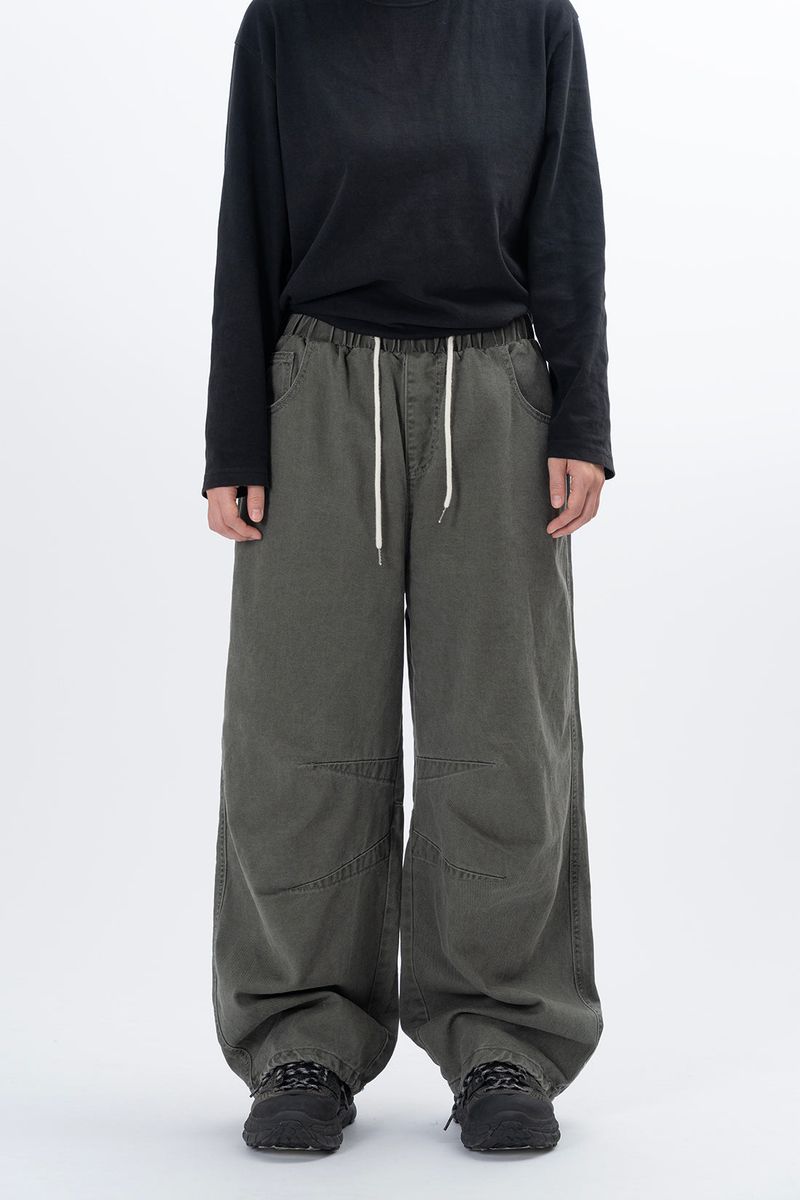 OAN（オアン）の「Lever Knee Pintuck Washed Cotton Pants（Pants）」