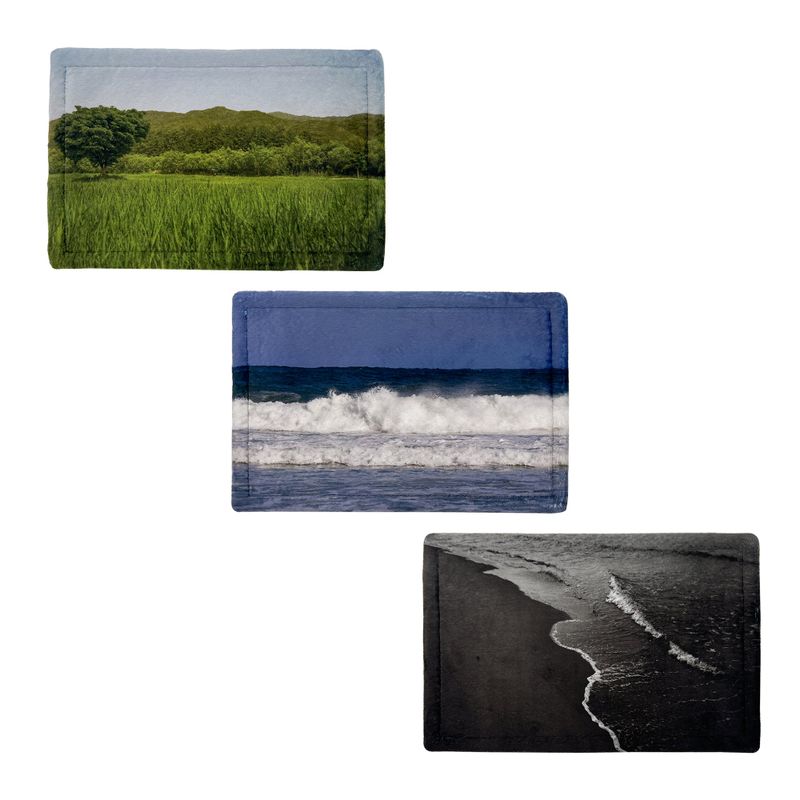 nature desk rug - mono seaside