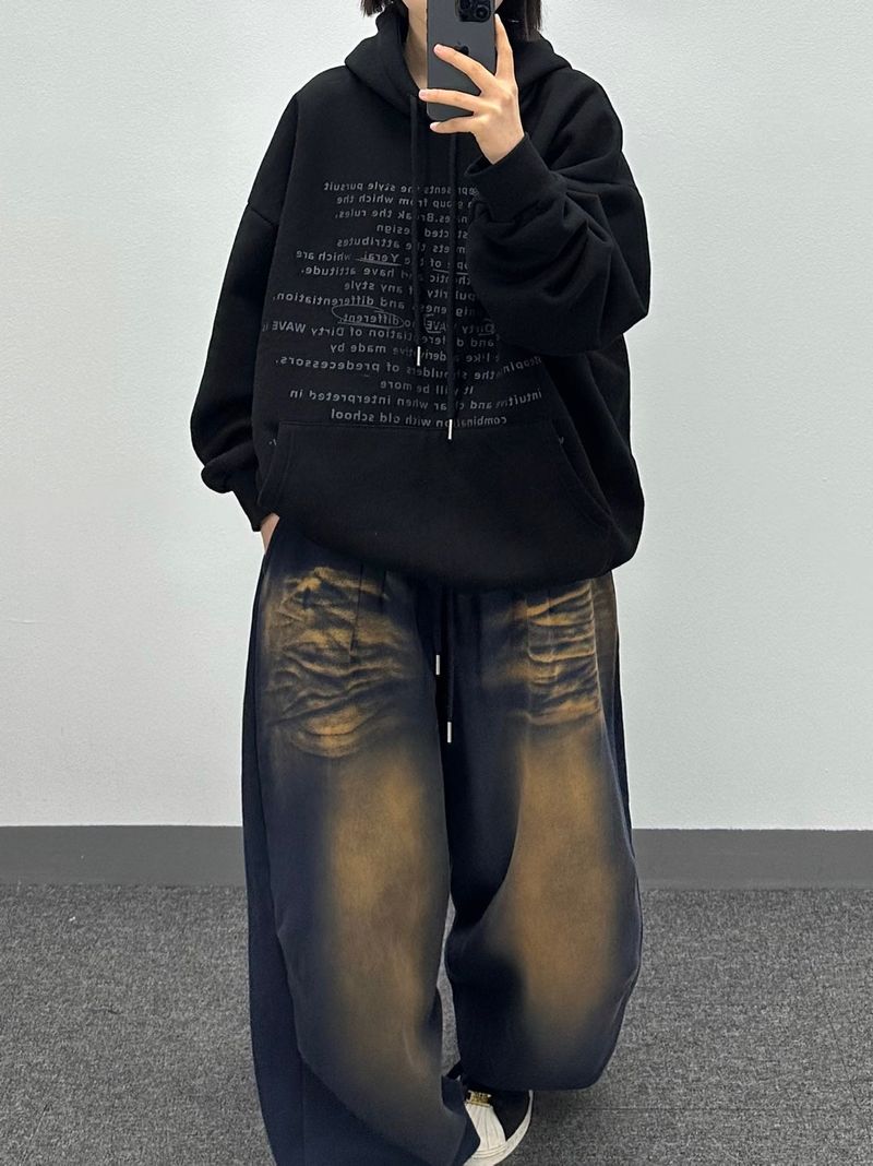 dirty smog jogger pants