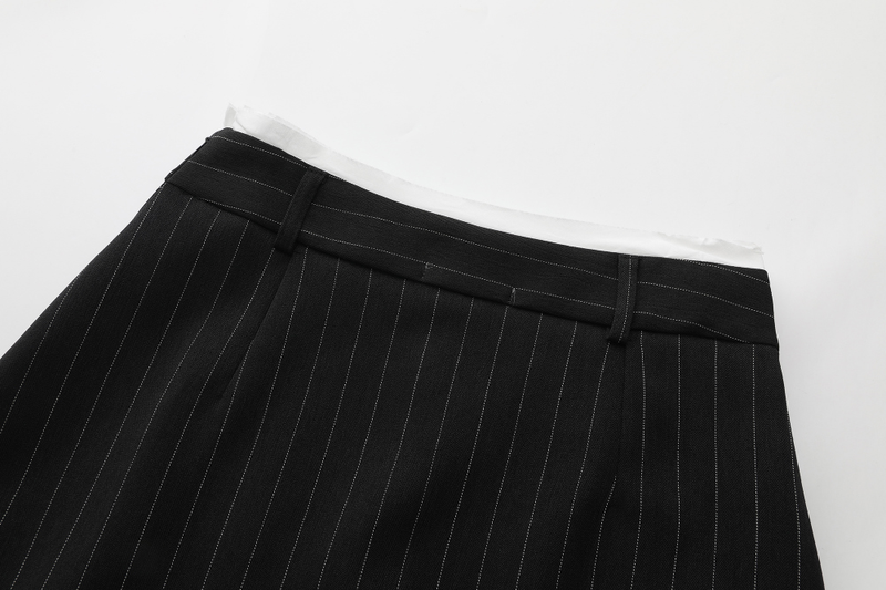 Modern Layered Stripe Skirt