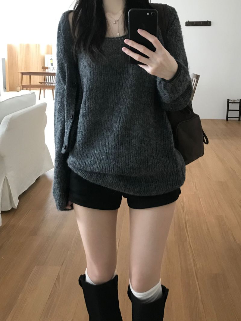 Knit Cardigan Set (3 colors)
