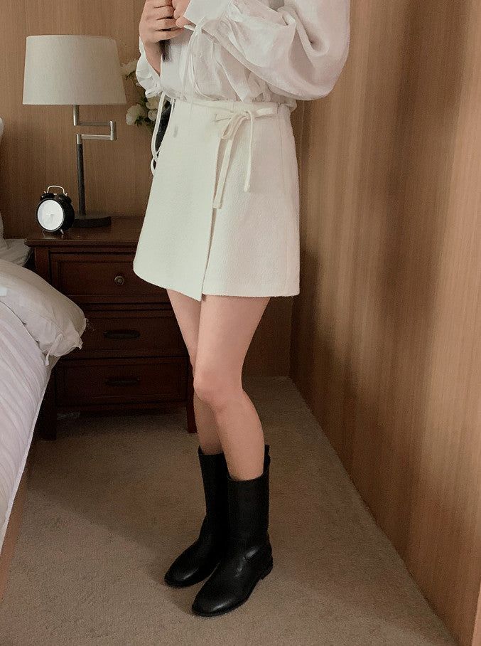TD Suede Leather Middle Boots (2color)