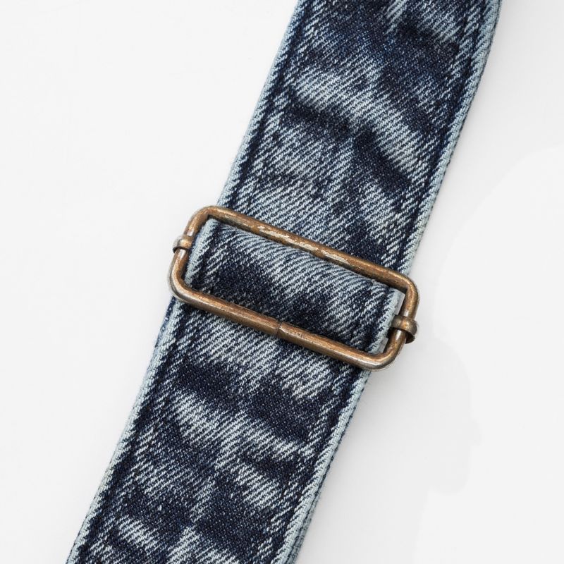 Washed Denim Shoulder Bag (Blue)