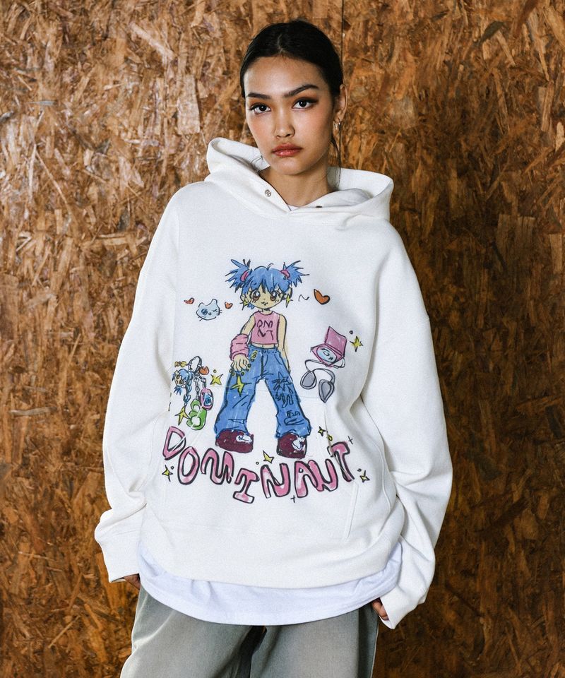 Keyring Girl Hoodie White