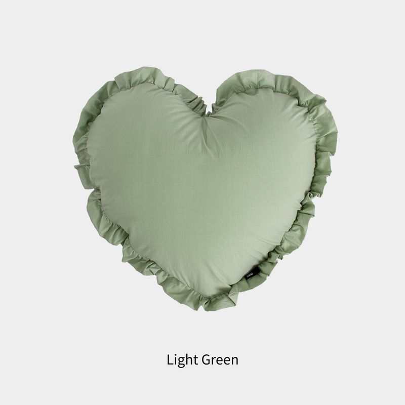 Heart Frill Cotton Cushions