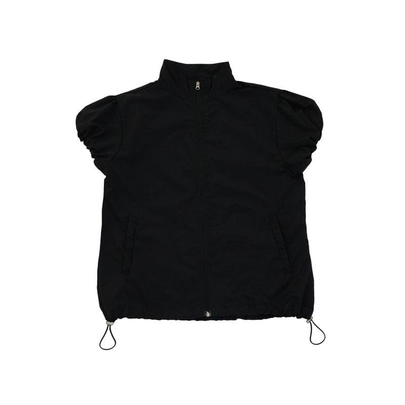puff sleeve nylon tops