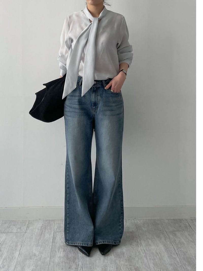 INCHANT ME（インチャントミー）の「238 Back Pocket Semi-Bootcut Denim Pants（Pants）」