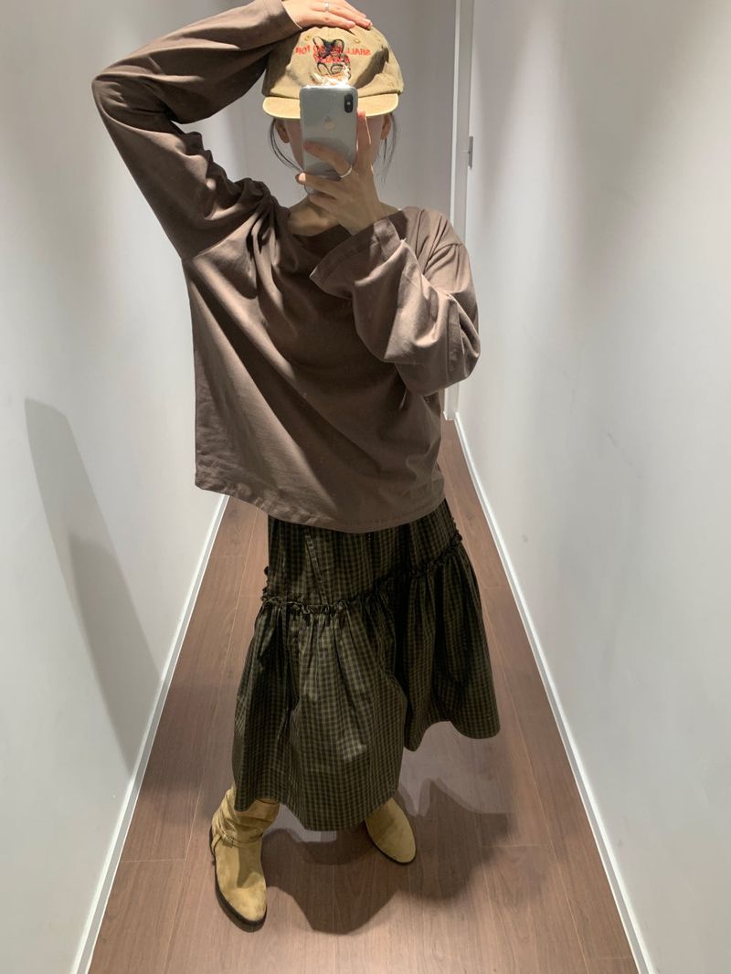 Routine Check Skirt (2color)