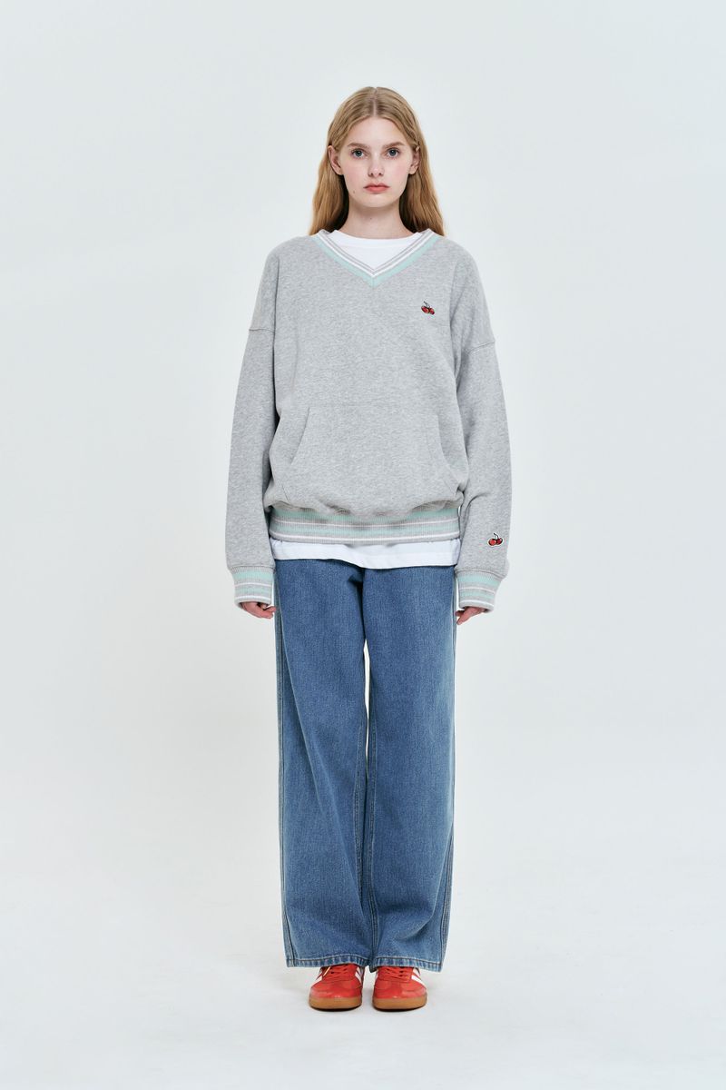 CHERRY BASIC NAPPING DENIM PANTS [BLUE]