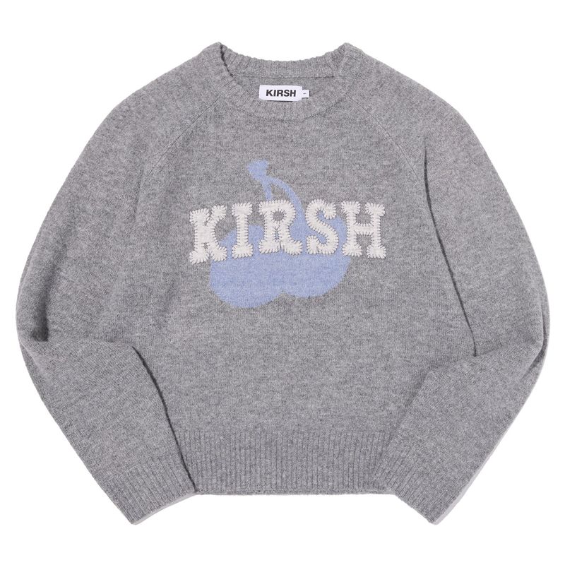 KIRSH（キルシー）の「ルーズフィットパッチワークプルオーバー【グレー】（Tops）」