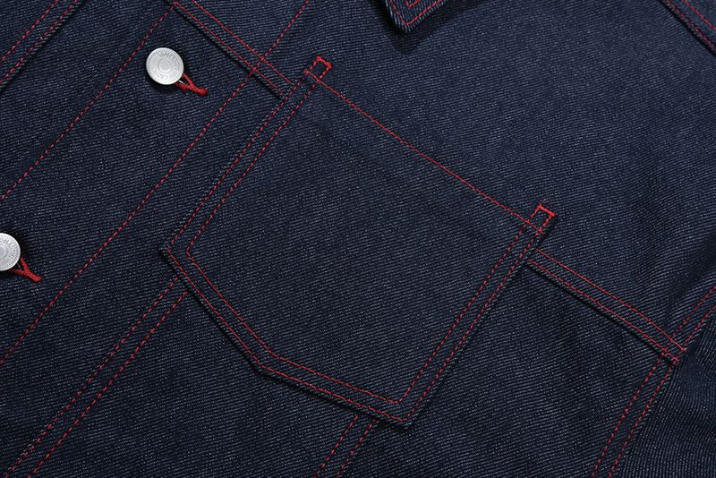 STITCH DENIM TRUCKER JACKET_BLUE