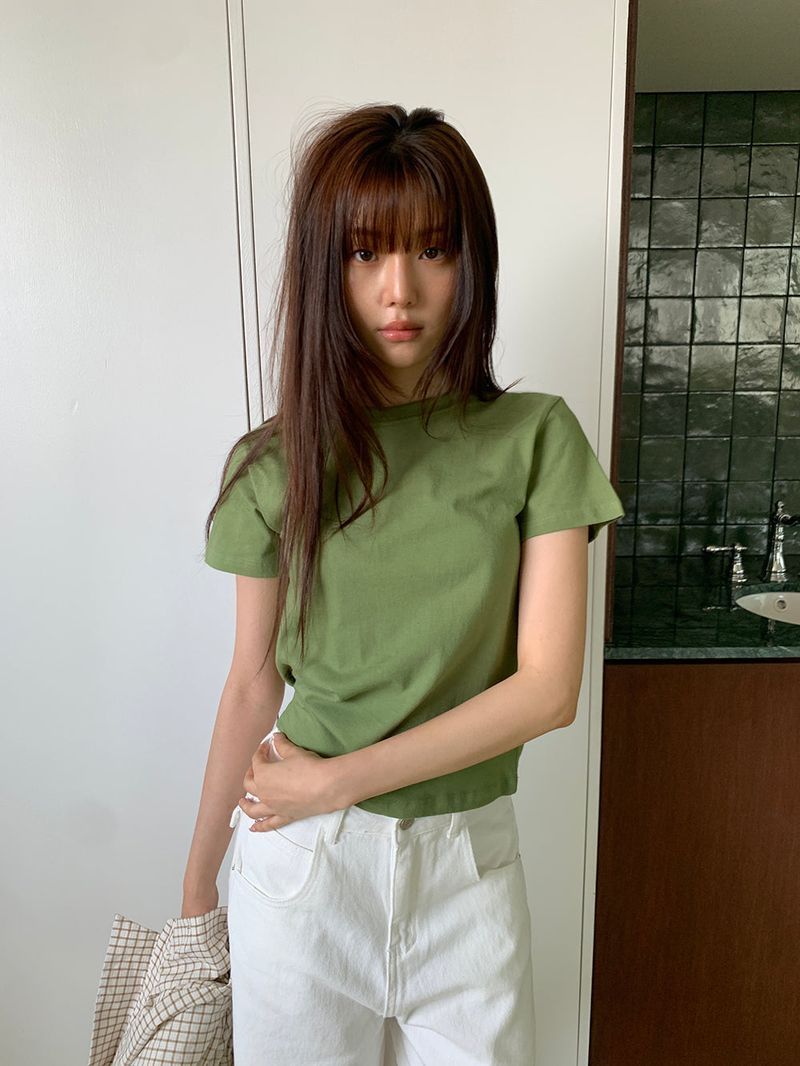 [MADE] 2LVE ラウンド クロップ Tシャツ