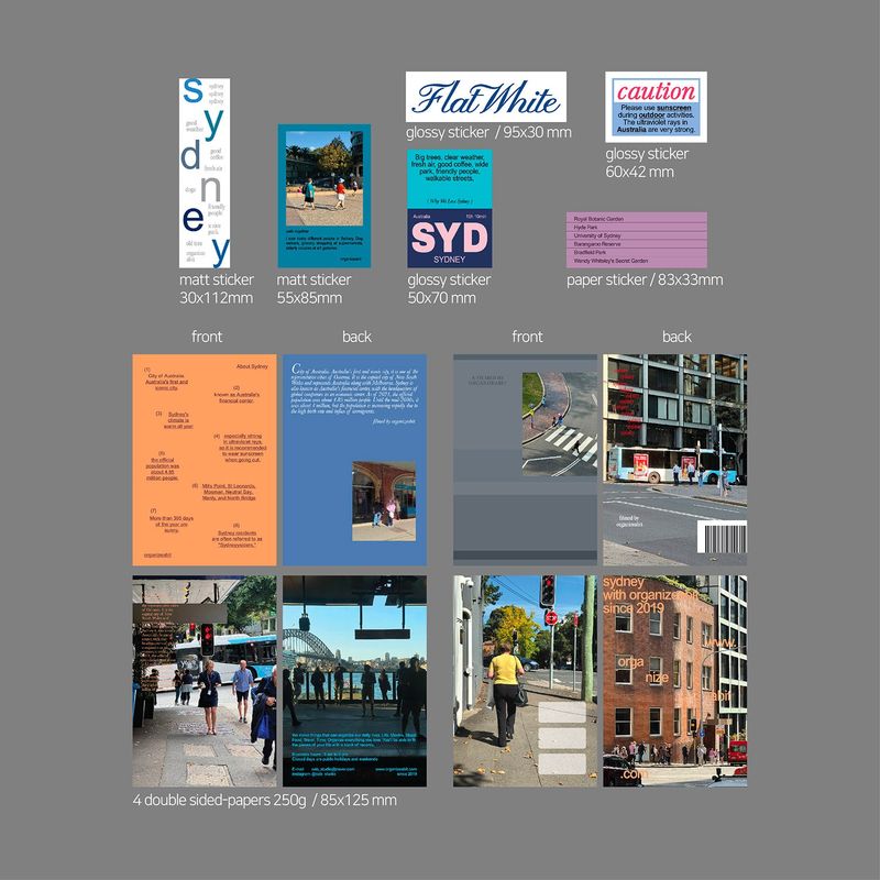 oab sydney pack / scrap sticker set