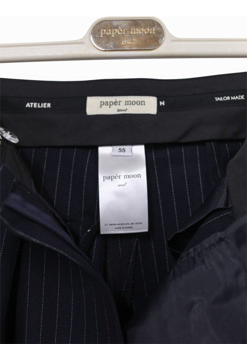 PAPERMOON PIN STRIPE PLEATE TROUSER