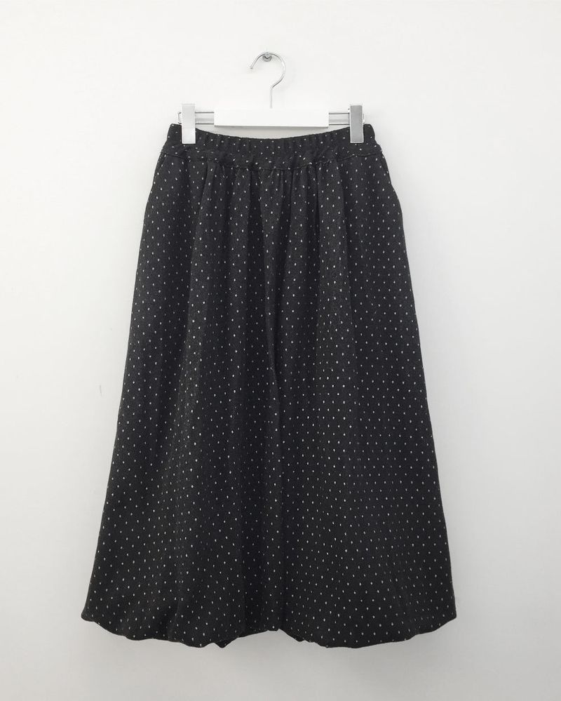 Wool Dot Balloon Skirt (2Colors)
