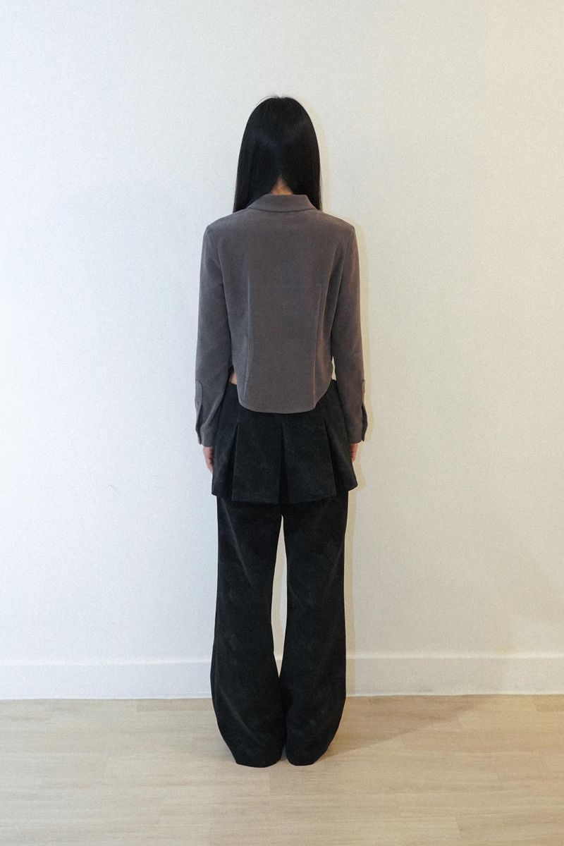 ZIPPER DETAIL SKIRT PANTS
