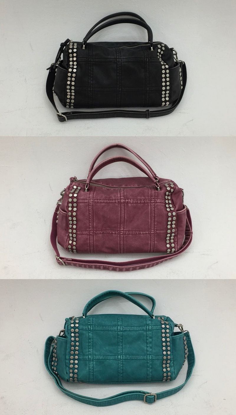 Vintage Stud Boston Bag