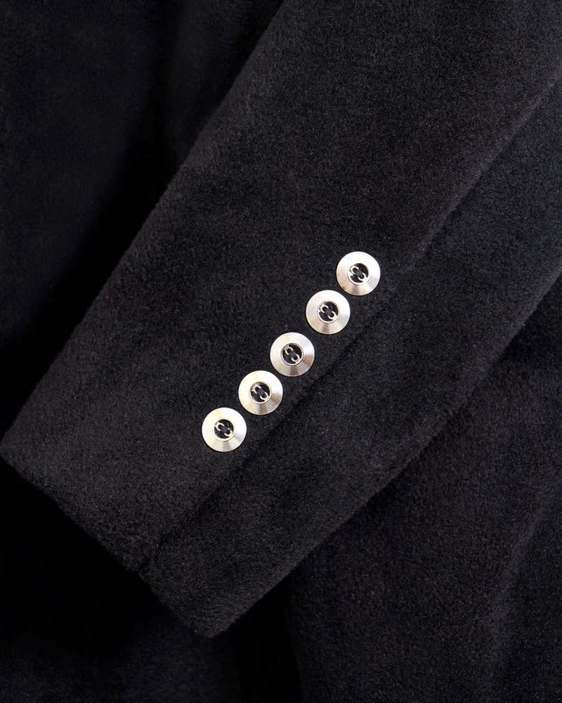 DKILLUMINATE FITTED LONG WOOL COAT