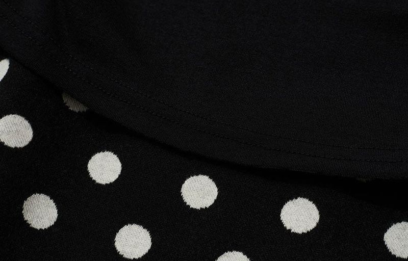 DOT SYMBOL UNBALANCED SKIRT
