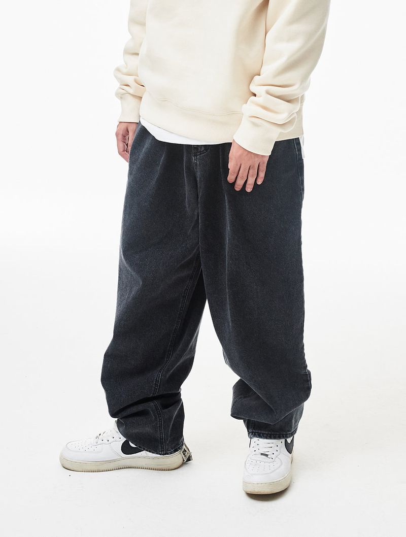 MBSRCOPT102 MID90 BAGGY DENIM PANTS BLACK