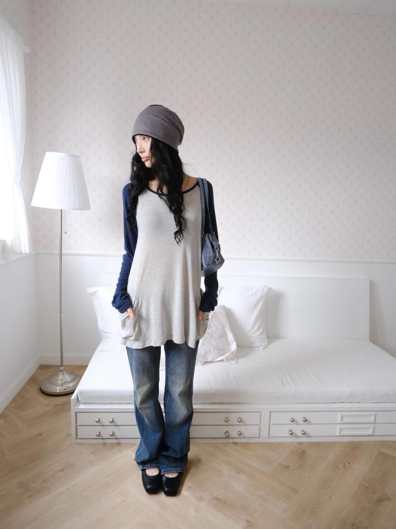 timelineseoul（タイムラインソウル）の「pocket raglan long t（Tops）」